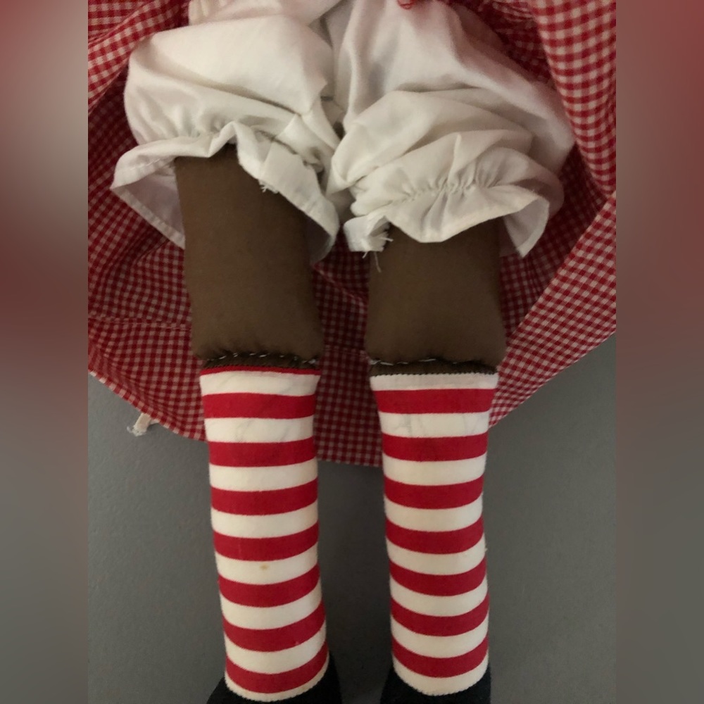 Vintage Handmade oOaK African American Raggedy Ann Super Cute Red Hair - Picture 5 of 7